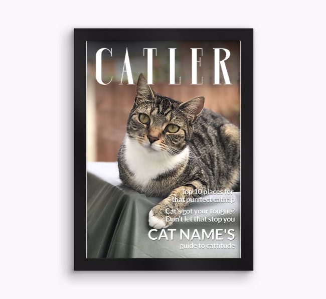 Catler Magazine: Personalised{breedCommonName} Photo Upload Framed Print